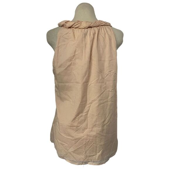 Ann Taylor Loft Twisted Neckline Pink/Peach Sequin Top Size L - Picture 3 of 10